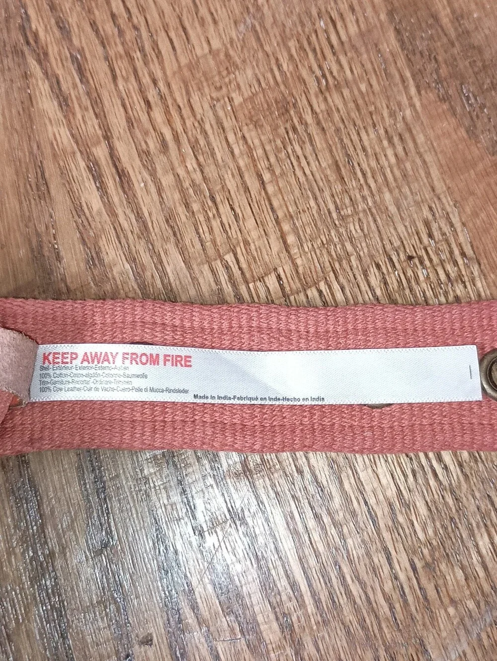 Free People Rose Pink Grommet Canvas Belt women's Small / Medium